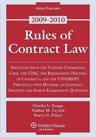 Rules of Contract Law 2009 Statutory Supplement 0735579385 Book Cover