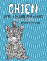Livres à colorier pour adultes - Conceptions anti-stress - Animaux drôles - Chien B08RH1S1ZY Book Cover