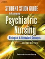 Psychiatric Nursing: Biological & Behavioral Concepts 1418038725 Book Cover