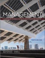 Management: Leading and Collaborating in the Competitive World with Connect Plus 9th (ninth) Edition by Bateman, Thomas, Snell, Scott published by McGraw-Hill/Irwin 1260092283 Book Cover