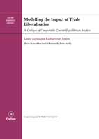 Modelling the Impact of Trade Liberalisation: A Critique of Computable General Equilibrium Models (An Oxfam International Research Report) 0855985852 Book Cover