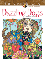 Creative Haven Dazzling Dogs Coloring Book 0486803821 Book Cover