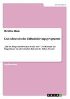 Das Schwedische Urbanisierungsprogramm 365626595X Book Cover