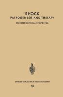 Shock: Pathogenesis and Therapy an International Symposium 3662282496 Book Cover
