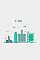 Detroit Minimalist Travel Notebook [Lined] [6x9] [110 pages] 1673914950 Book Cover