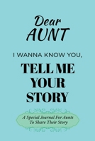 Dear Aunt Guided Journal For Memory Keepsake, I Wanna Know You, Tell Me Your Life Story: A Special Guided Journal For Aunts To Share Their Story B0DSDK6VHK Book Cover
