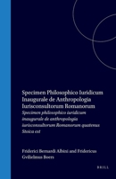 Specimen Philosophico Iuridicum Inaugurale de Anthropologia Iurisconsultorum Romanorum Quatenus Stoica Est (Latin Edition) 900456358X Book Cover