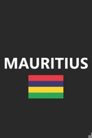 Mauritius: Flag Country Africa African Stylish Sketchbook Journal for Drawing, Sketching, Doodling, & Painting Art Book 6x9 Inches 120 Pages Gift 1660808553 Book Cover