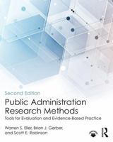 Public Administration Research Methods: Tools for Evaluation and Evidence-Based Practice 1138059293 Book Cover