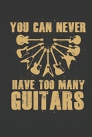 You Can Never Have Too Many Guitars: Guitar Music Tab Notebook 1071013246 Book Cover