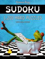 Famous Frog Sudoku 1,200 Hard Puzzles With Solutions: A Bathroom Sudoku Series 2 Book 1537663127 Book Cover