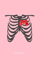 Journal: Dot Grid Journal - Skeleton Rib Cage Gamepad Heart Cool Gaming Christmas Gift - Pink Dotted Diary, Planner, Gratitude, Writing, Travel, Goal, Bullet Notebook 1705959911 Book Cover