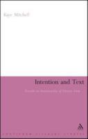 Intention and Text: Towards an Intentionality of Literary Form 1441198644 Book Cover