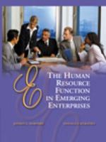 The Human Resource Function in Emerging Enterprises (Entrepreneurship Series) 0030341612 Book Cover