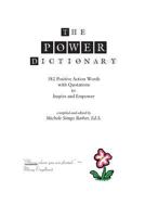 The Power Dictionary: 382 Positive Action Words to Inspire and Empower 1497536669 Book Cover