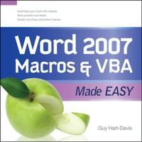 Word 2007 Macros And VBA Made Easy (Made Easy Series) 0071614796 Book Cover