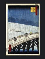 Notebook: Sudden shower over Shin-Ohashi bridge and Atake Art Journal & Doodle Diary; 120 Dot Grid Pages for Writing and Drawing - 8.5x11 in. 1095502026 Book Cover