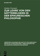 Zur Lehre Von Den Götterbildern in Der Epikureischen Philosophie 3112579933 Book Cover