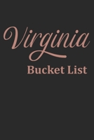 Virginia's Bucket List: Awesome Rose Gold color Notebook Personalized lined journal for girls Gift For Her 1677256796 Book Cover