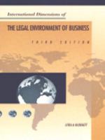 International Dimensions of the Legal Environment of Business 0538844922 Book Cover