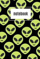 Alien print notebook: novelty notebook 6x9 1672429498 Book Cover