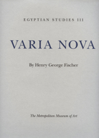 Egyptian Studies III Varia Nova 0870997556 Book Cover