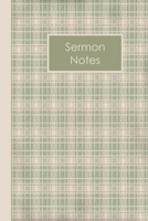 Christian Sermon Notes Journal: Green And Tan Plaid B084FBN9K4 Book Cover