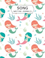 Song Writing Journals: Lined Ruled Paper With Wide Empty Staff Paper 6 Stave Blank Sheets Music Manuscript Paper For Notes, Lyrics And Music. ... Book Journal Notebook, Kids Mermaid Gift 1671841778 Book Cover