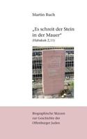 Es schreit der Stein in der Mauer (Habakuk 2,11): Biographische Skizzen zur jüdischen Geschichte Offenburgs 3744830683 Book Cover