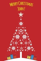 Exceptional Christmas red journal diary: a Notebook journal for John - blank lined 120 pages, 6x9 1674274831 Book Cover