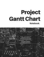 Project Gantt Chart Notebook: Cityscape Ideal for Project and Productivity Management - Program, Design, Plan and Manage Any Project With This 8 week Horizontal Bar Graph - Full Sized Soft Cover Book 1074037804 Book Cover