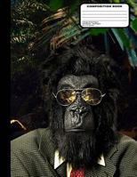 Gorilla in Glasses & Suit Composition Notebook Dot Grid Paper - 200 Pages / 100 Sheets, 8-1/2" x 11” 1975855280 Book Cover