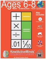 Grade 2 Worksheets - Math Subtraction, HomeSchool Ready +4000 Questions: Includes Timing & Scoring, Answer Keys, Knowledgebase Support B08MSQTD5D Book Cover