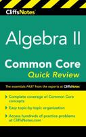 CliffsNotes Algebra II Common Core Quick Review 0544734114 Book Cover