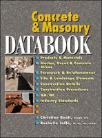 Concrete and Masonry Databook 0071361545 Book Cover
