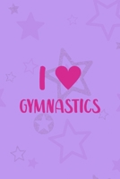 I Gymnastics: All Purpose 6x9 Blank Lined Notebook Journal Way Better Than A Card Trendy Unique Gift Purple Star Gymnastic 1710403403 Book Cover