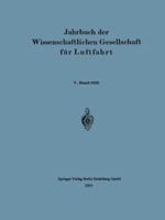 Jahrbuch Der Wissenschaftlichen Gesellschaft Fur Luftfahrt 3662335409 Book Cover