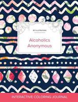Adult Coloring Journal: Alcoholics Anonymous (Pet Illustrations, Clear Skies) 1360894101 Book Cover