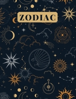 Zodiac: An Adult Coloring Book of Zodiac Designs and Astrology for Stress Relief and Relaxation B09427C97G Book Cover