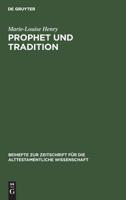 Prophet und Tradition 3110025892 Book Cover