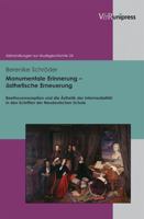 Monumentale Erinnerung - Asthetische Erneuerung: Beethovenrezeption Und Die Asthetik Der Intermedialitat in Den Schriften Der Neudeutschen Schule 3899718895 Book Cover