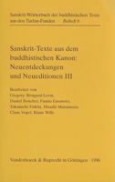 Sanskrit-Texte Aus Dem Buddhistischen Kanon: Dritte Folge 3525261551 Book Cover