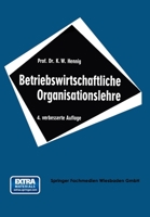 Betriebswirtschaftliche Organisationslehre 3663147266 Book Cover