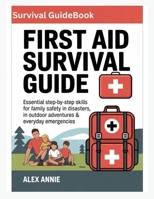 First Aid Survival Guide: Essential Step-by-Step Skills for Family Safety in Disasters, Outdoor Adventures & Everyday Emergencies B0FRZ43P2B Book Cover