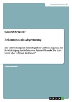 Bekenntnis als Abgrenzung 3638768708 Book Cover