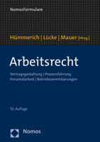 Arbeitsrecht: Vertragsgestaltung U Prozessfuhrung U Personalarbeit U Betriebsvereinbarungen 3848772361 Book Cover