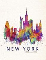 Notebook: New York cover and Dot pages, Extra large (8.5 x 11) inches, 110 pages, notebooks and journals: Volume 1 (New York notebook,with Dot pages, Extra large (8.5 x 11) inches, 110 pages) 1718887965 Book Cover