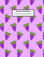 Dot Grid Notebook: 8.5 x 11 Inches, 100 Pages, Grapes Cover 1695474287 Book Cover