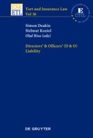 Directors' & Officers' (D & O) Liability 3110489716 Book Cover