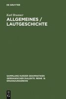 Allgemeines / Lautgeschichte 3484400080 Book Cover